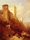 David Roberts Tower Of Comaris, Alhambra, Granada painting